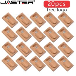 Drives 20PCS/LOT USB 2.0 Flash Drives 128GB 64GB Wooden Pendrive 32GB 16GB Free custom logo Memory Stick 8GB 4GB Creative gift U disk