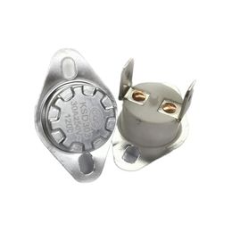 5PCS/Lot KSD303 Temperature Switch Thermostat Sensor Ceramic 30A/250V Normally Close 40-150 Degree