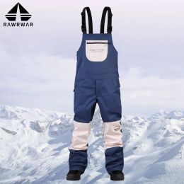 Pants 2021 New Men's and Women's Ski Bib Winter Snow Pants Outdoor Snowboard Pants Windproof, Waterproof, Breathable and Warm