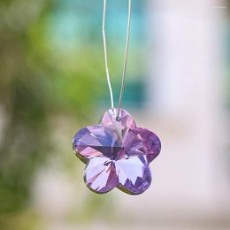 Chandelier Crystal 2PCS Colourful Plum Blossom Glass Pendant Small And Delicate Craft Home Decorations