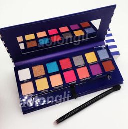 New Arrivals Makeup Riviera 14 Colour eyeshadow palette with brush beauty shimmer matte eye shadow hills palette fast ship9478229