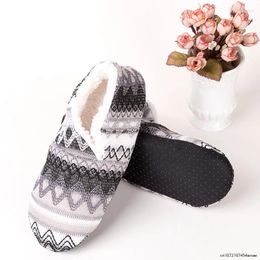 Slippers Women Floor Shoes Indoor Socks Winter Home Knitting Warm Woolen Soft Soled Maternity Sock Cover