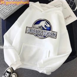 Sweatshirts 2022 Hot Sale Jurassic Park Dinosaur Graphic Print Cap Hoodies Girls Funny Harajuku Kawaii Clothes Jurassic World Sweatshirt