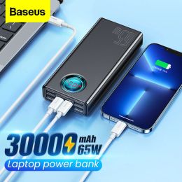 Chargers Baseus PD 65W Power Bank 30000mAh Fast Charging External Battery Portable Charger PowerBank For MacBook Pro Laptop iPhone Xiaomi