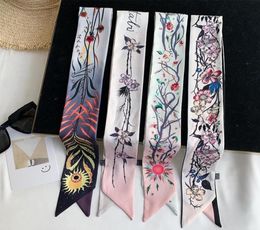 Scarves Summer Autumn Korean Long Decorative Small Neckerchief Arm Bag Silk Scarf Fashion Allmatch Ribbon Skinny WomenScarves9054566