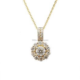 Classic Real Gold With Diamond Pendant Wholesale Jewellery