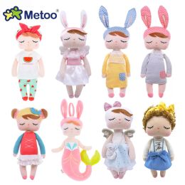 Dolls Metoo Angela Rabbit deer ballet fruit mermaid Girl Stuffed Plush Animals Toys Doll for kids Appease Baby Birthday Christmas Gift