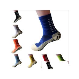 Sports Socks Mens Soccer Anti Slip Grip Pads For Football Basketball Drop Delivery Outdoors Athletic Outdoor Accs Oteyk