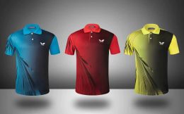 Jerseys New table tennis clothes shortsleeved men's and women's shirts sportswear quickdrying breathable training clothes
