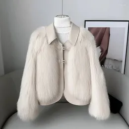 Women's Fur 2024 Temperament Imitate Coat Women Young Short Ladies Autumn And Winter Mao Coats Female Jacket