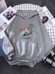 Sweatshirts Usa Ciyt California Summer Time 1988 Woman Hoodies Fashion Prints Hoody Crewneck Casual Pullovers Cartoons Fleece Clothing