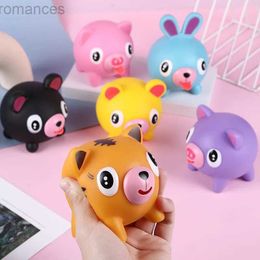 Decompression Toy Talking Animal Baby Toys Jabber Ball Tongue Out Stress Relieve Soft Cute Tiger Pig Dog Ball Great Gifts for Kids Adult Baby Toy d240425