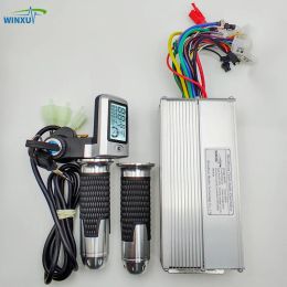 Accessories 36V 48V 60V 800W 35A Ebike Brushless Motor Universal Controller with LCD Speed Mileage Battery Display 3Speed Throttle