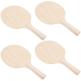 Cricket Racket Beach Paddle Toy Badminton Outdoor Wooden Drawing Tennis Craft Set Pong Rackets Game White Diy Wood Board Paddles Indoor