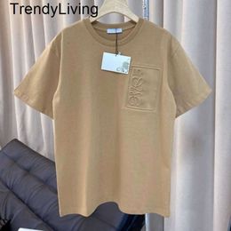 New summer mens sweatshirt Loe designer tshirt round neck pullover shirt 3D fashion brand printing men women short sleeve tshirts luxury clothing