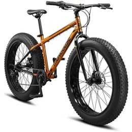 Bicycle Comp Adult Fat Tyre Mountain Bike for Men and Women, 26Inch Tires, 17 Inch Hardtail Frame, Mechanical Disc Brakes