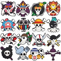 japanese one-piece charms Anime charms wholesale childhood memories funny gift cartoon charms shoe accessories pvc decoration buckle soft rubber clog charms