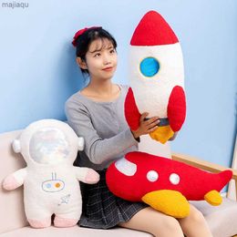 Plush Dolls Rocket Pillow Space Shuttle Doll Childrens Flying Saucer Ragdoll Astronaut Shenzhou Universe Series Plush Toy Doll For KidsL2404