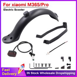 Scooters Scooter Mudguard for Xiaomi Mijia M365/Pro Electric Scooter Fender with Rear Taillight Back Guard Wing Bracket and Cable