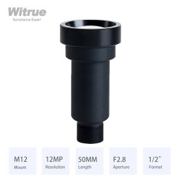 Parts Witrue 4K M12 Lens Long Distance View 50MM F2.8 1/2" with 650nm IR Filter for EKEN SJCAM Xiaomi Yi Gopro DJI Sport Cameras