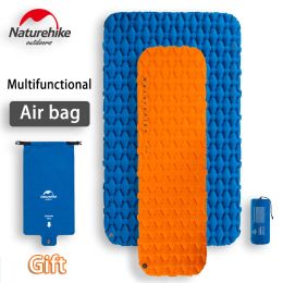 Mat Naturehike 2019 New inflatable camping mat bed single person double person air pad mattress sleeping pad with waterproof air bag
