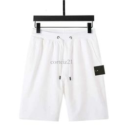 Brand Stones Pants Mens Stone Jacket Island Badge Designer Shorts Short Cotton Stones Sports Fashion High Quality Short Street Style Tide Knee Length Shorts 8335