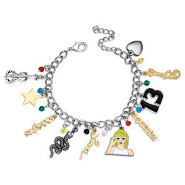 Strands Charm Bracelet Lover Speak Now Midnight Reputation Music Album Pendants Dangle Bangle Jewellery Gifts for Fans