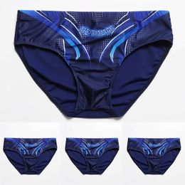 Men's Swimwear Sexy Swimsuit Beach Swimming pool gym Quick Drying Trunks Men Swimwear Sunga Board Shorts Breathable Sport Surfing Underwear d240424