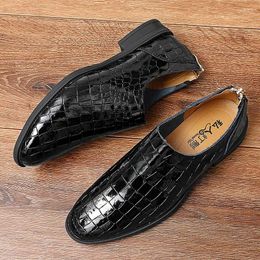 Casual Shoes Arrival Formal Fashion Mens Dress Soft Leather Men Flats Business Oxford Personality Man Driving Footwear