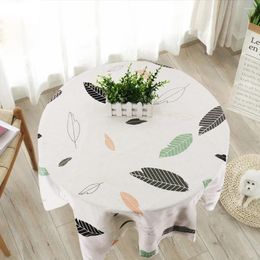 Table Cloth Circular Cotton Linen Tablecloth Modern Pastoral Classic Style Picnic Blanket Outdoor Event Cover Home Decor