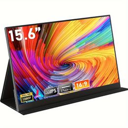 "15.6"" FHD IPS Portable Monitor - Freesync, HDR, Dual Speakers, Smart Cover, Wall Mount Multi-Device Support"