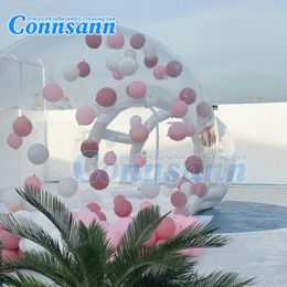 Tents And Shelters Connsann Inflatable Bubble Tent House With Blower 13ft Dia Clear Balloon Dome For Children Party Customization