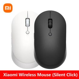 Mice Global Version Xiaomi Wireless Mouse Silent Editon 2.4ghz Bluetooth Dualmode 1300dpi Protable Mini Wireless Mouse for Office