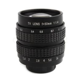 Filters Black 50mm F1.4 Cctv Tv Lens C Mount for Gf3 Gf2 Gf1 G3 Gh1 Gh2 Ep1 Ep2 Epl1 Epl2 for Sony E Mount Nex5t Nexf3 Nex6 Nex7 Nex5