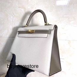 Women Designer Epsom Leather Handbag 7A Genuine Leather 25cm luxury Colours wax line can make other colorsVP71