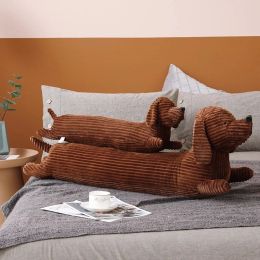 Pillow 50~110cm Dachshund Dog Shape Plush Pillow Lifelike Stuffed Throw Cushion for Sofa Chair Home Decoration Long Dog Pillow Gift