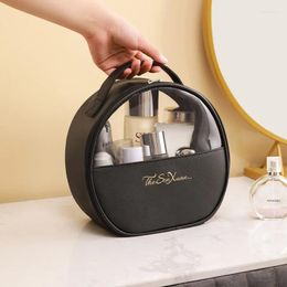 Storage Bags 1pc Travel Cosmetic Bag For Women PU Makeup Organizer Female Toiletry Kit Make Up Case Pouch Luxury Lady Box