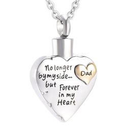 Stainless Steel New Arrival Memorial Ash Keepsake Urn Necklace For Dad Funeral Urn Casket Cremation Urn Necklaces Jewelry4752532