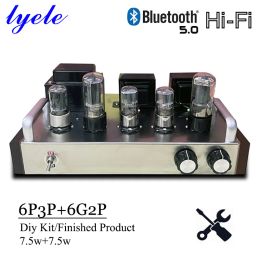Amplifier Lyele 6p3p vacuum tube amplifier diy kit singleended class A power amplifier Bluetooth finished product can choose 7.5w*2