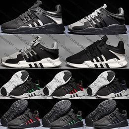 High Quality Designer Clover Classic Low Cut Men Women Knitted Running Shoes EQT Sports Board Shoes Lace up Black White Grey Sneakers Outdoor Training Shoes Size 36-45