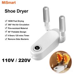 Dryers 110V/220V Shoe Dryers Portable Electric Shoes Dryer UV Boots Warmer 180W Fast Heating Foldable Shoe Deodorizer Drying Machine