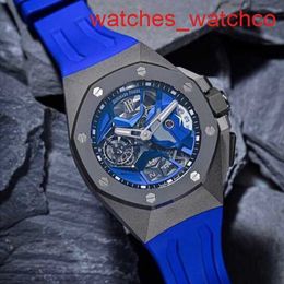 AP Gentlemen's Wrist Watch 26589IO Titanium Blue Dial 44mm Gauge Diameter Manual Mechanical Mens Watch 44mm Gauge Diameter