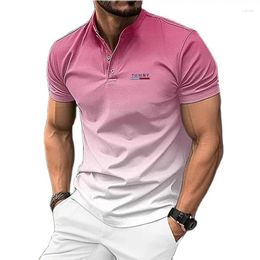 Men's Polos T-shirt Summer Fashion Casual Sports Short Sleeve Breathable Polo Shirt Style