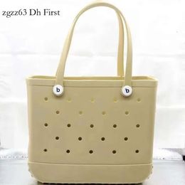 Bogg Bag Xl Storage Bags Waterproof Beach Bag Solid Punched Organizer Basket Summer Water Park Handbags Large Women's Stock Gifts 7583 B 8848