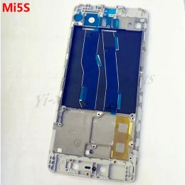 Frames 1pcs Middle Frame Bezel Housing For Xiaomi mi5s m5s mi 5s LCD Screen Holder Middle Frame Replacement Parts with White/Black