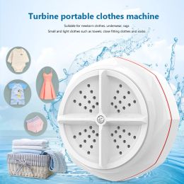 Machines Portable Washing Machine Mini Ultrasonic Turbine Washing Machine Multifunctional Dishwashers Ultrasonic Waves Portable Washer