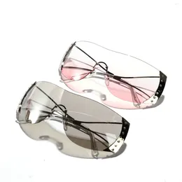Sunglasses Fashion Trendy Women Punk Y2K Stylish Anti-glare Sun Glasses Men Bicycling Performance Sunglass