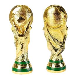 European Golden Resin Football Trophy Gift World Soccer Trophies Mascot Home Office Decoration Crafts