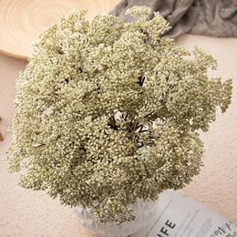 Decorative Flowers 6pcs Plastic Artificial DIY Bouquet For Wedding Home Arrangement Decor Green Fake Plant Flower Accessories