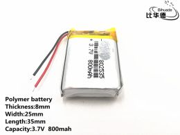 Accessories 10pcs/lot Good Qulity 3.7V 800mAH 802535 Polymer lithium ion / Liion battery for TOY POWER BANK GPS